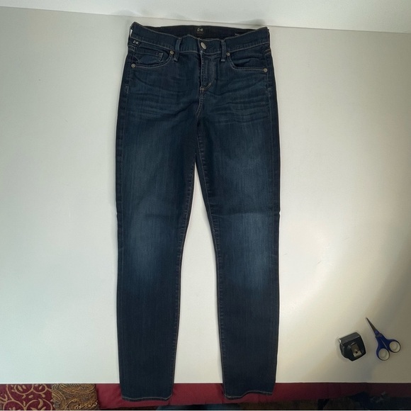 Citizens of Humanity Thompson Medium Rise Cropped Skinny Jean dark - Picture 5 of 17